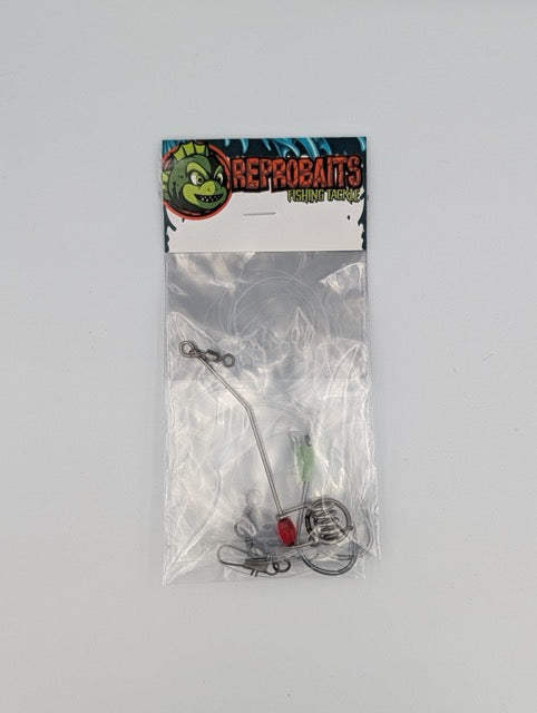 Slide Bait Live Bait Rig Kit – Slide and 3 × 50lb Leaders with 8/0 Hooks