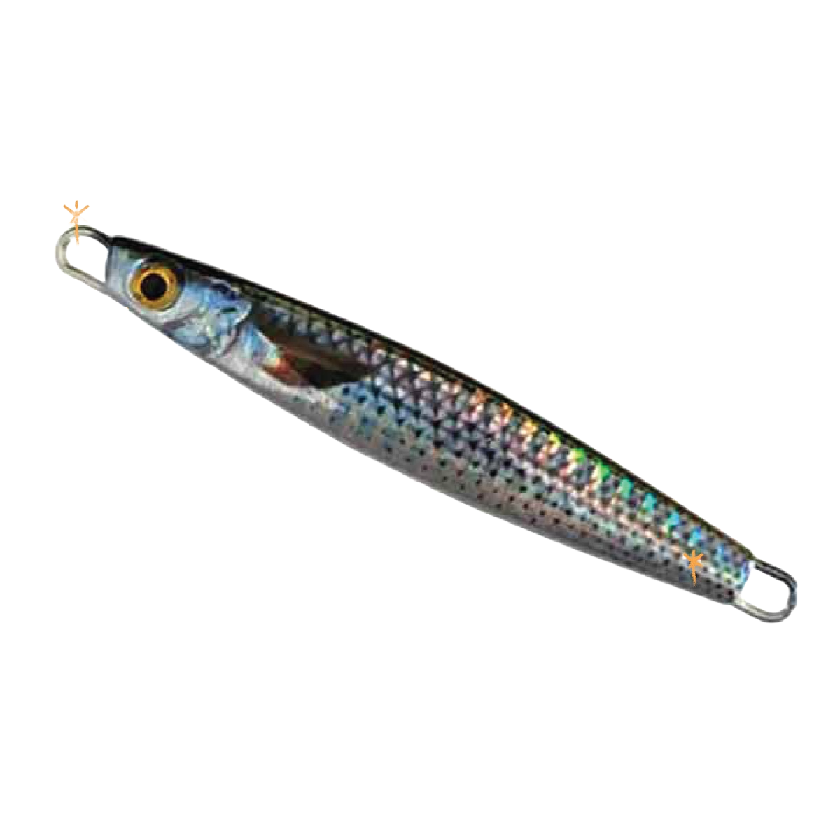 ReproBaits Tackle Livies 50g 3D holographic jig for rock, surf and bottom fishing