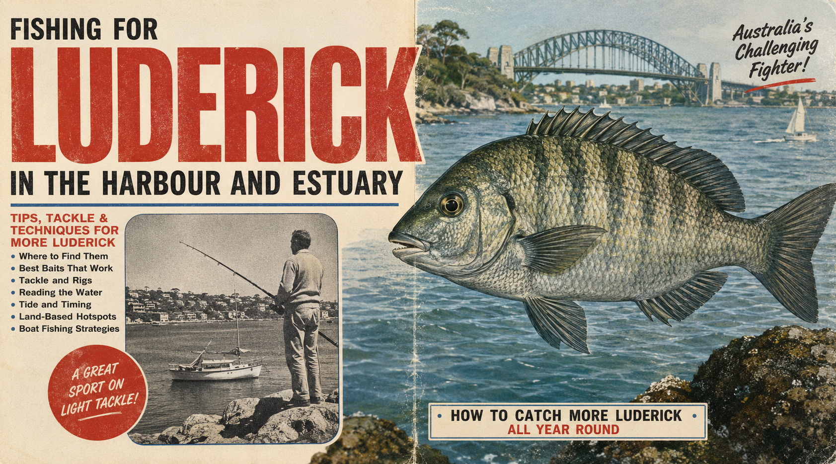 Fishing for Luderick in the Harbour and Estuary