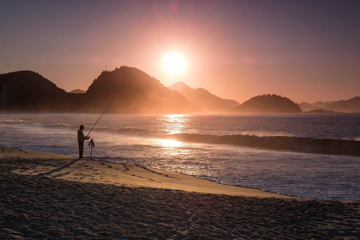 Surf fishing at sunset - ReproBaits Tackle