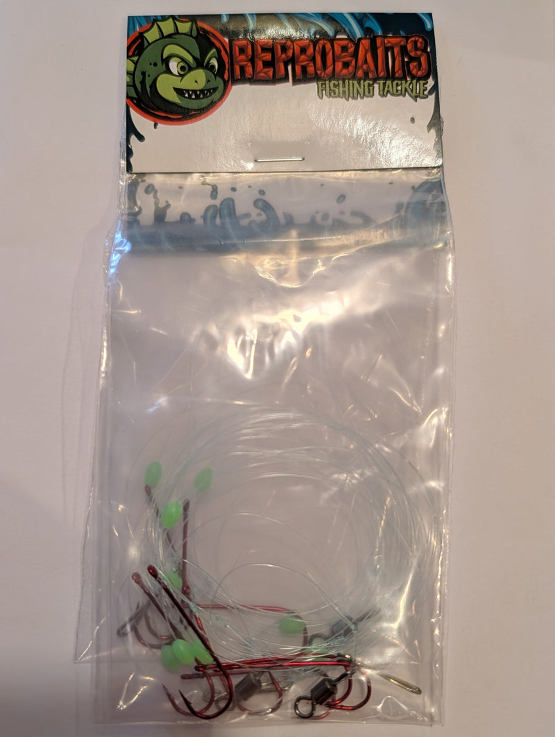 Reprobaits Tackle whiting rigs in a three pack.