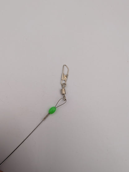 ReproBaits Tackle 5-pack 3-hook wire paternoster rigs with 20 hooks size #1 and #3/0