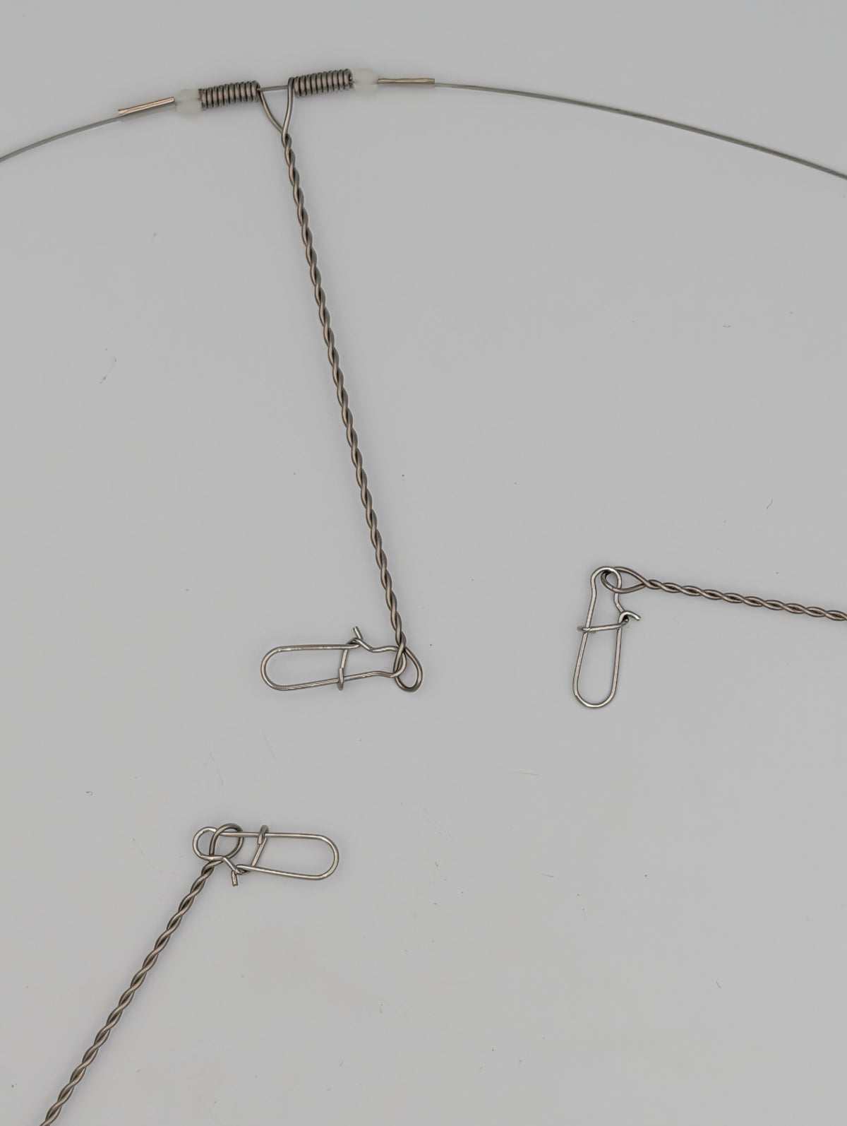ReproBaits Tackle 5-pack 3-hook wire paternoster rigs with 20 hooks size #1 and #3/0