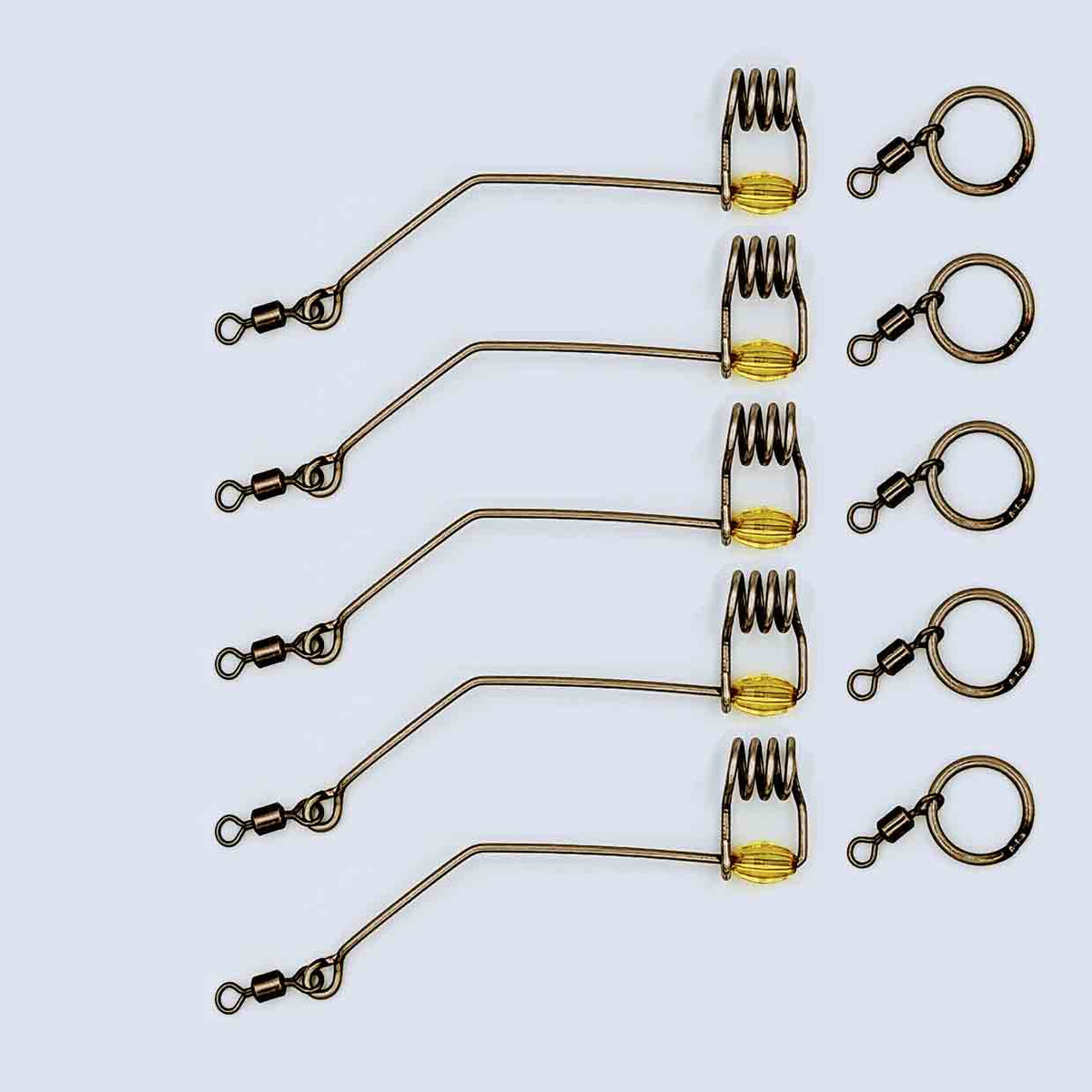 ReproBaits Tackle 1.6mm stainless sliding bait rig – 5 pack for surf and rock fishing