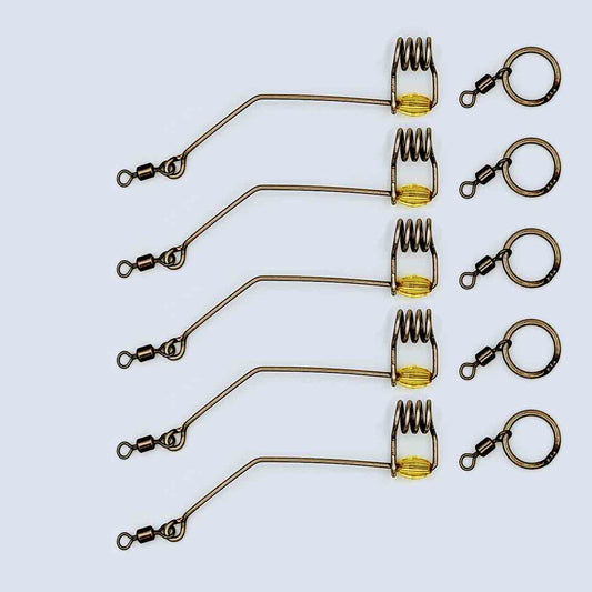ReproBaits Tackle 1.6mm stainless sliding bait rig – 5 pack for surf and rock fishing