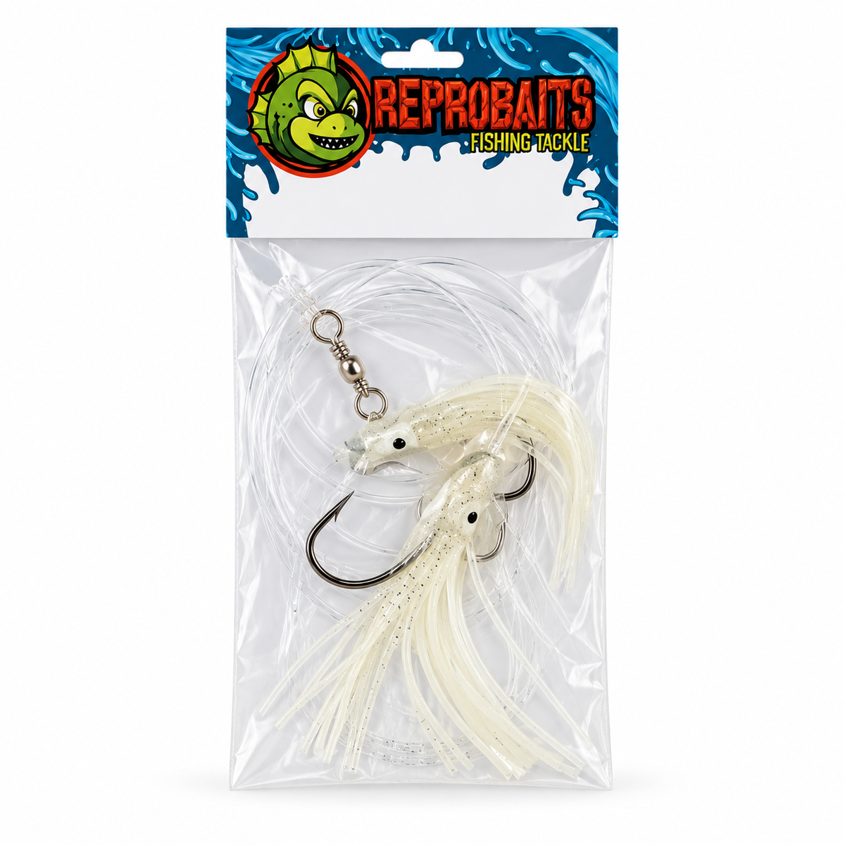 5/0 Silicone Squid Paternoster Dropper Loop Rig 3 Pack