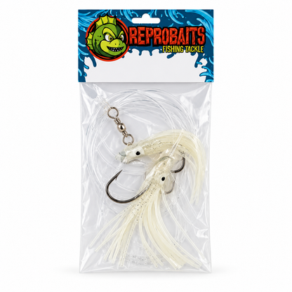 5/0 Silicone Squid Paternoster Dropper Loop Rig 3 Pack