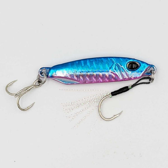 Metal Slice Jig Lure - Holographic Bone Pattern Herring 30g