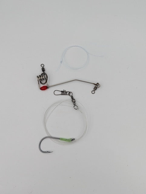 Slide Bait Live Bait Rig Kit Complete– 3x 50lb Leaders with 8/0 Hook