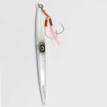 ReproBaits Tackle Ink Blot 100g jig with 4/0 assist hook for kingfish and trevally