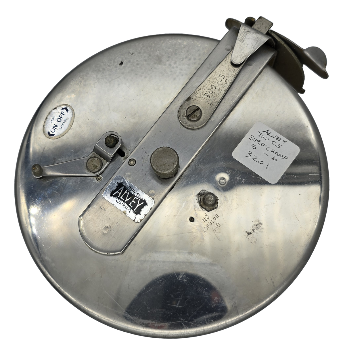 Alvey 700 C5 Surf Champion reel, used, 7-inch side cast