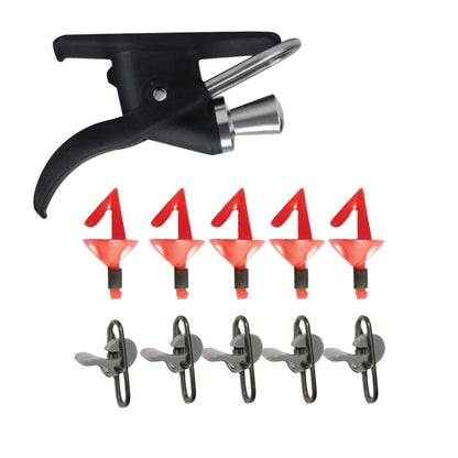 ReproBaits 11-piece long-distance surf casting kit with trigger shields and clips