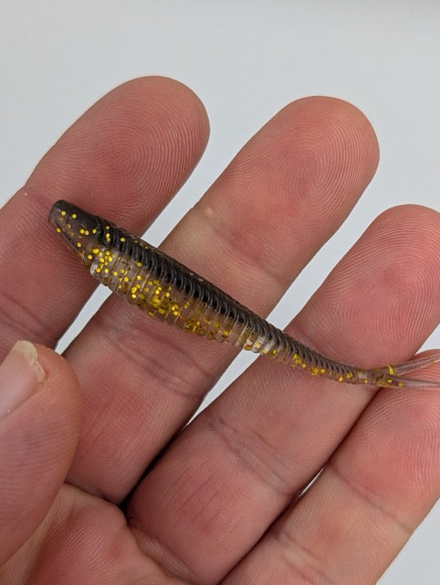 ReproBaits Split Tail Baitfish 4-inch soft plastics, 3-pack bundle, 24 lures three colours