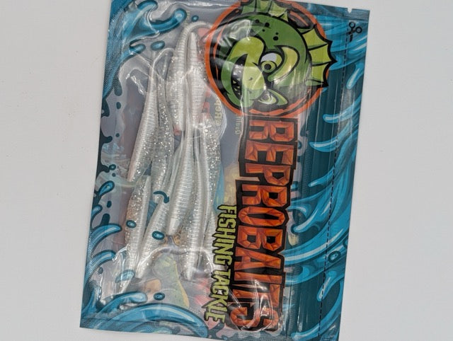 3 Packs ReproBaits Split Tail Baitfish 4-Inch Soft Plastics – 24-Lure Three-Colour Bundle