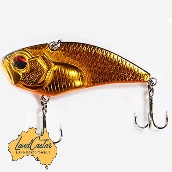 Hard Body Vibe Lures Pull in Bream Flathead Bass Sooty Grunter 16 Grams