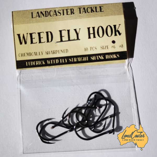 Luderick Fly Tying Hooks #6 and #8 Needle Point Straight Shank Short Shank Fly Hooks Weed Fly Fishing For Luderick