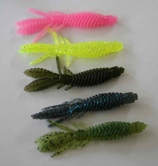 LandCaster Fishing Baits & Lures Sea Bug Scented Crayfish Squid Soft Plastic Bream Flathead Bass Perch 10 Pack 6.5 cm