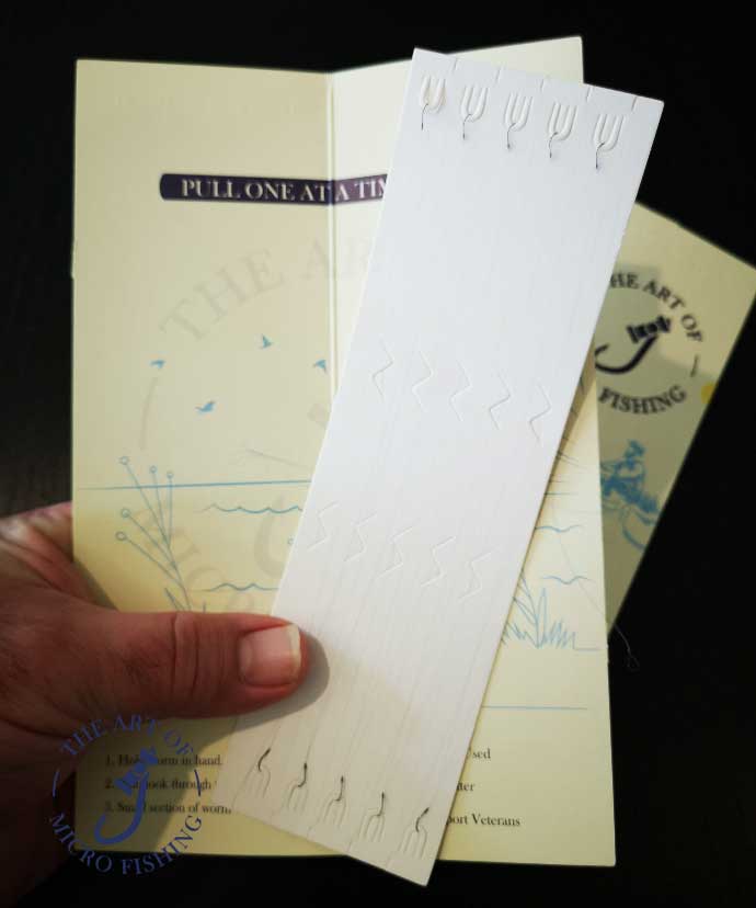 LandCaster Fishing Lines & Leaders Art of Micro Fishing Size #30 Aldridge Snelled Hooks 10 Pack