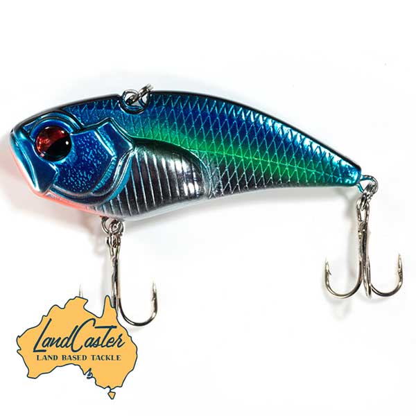 LandCaster Lures Deep Blue 16g Vibe Lures Pull in Bream Flathead Bass Sooty Grunter 16 Grams